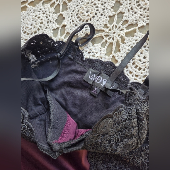 NWOT Dolls Kill Window Lustrous Heart Maxi Dress | Goth - Picture 4 of 12